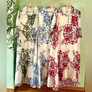 Made in Italy Floral Print Maxi Dress